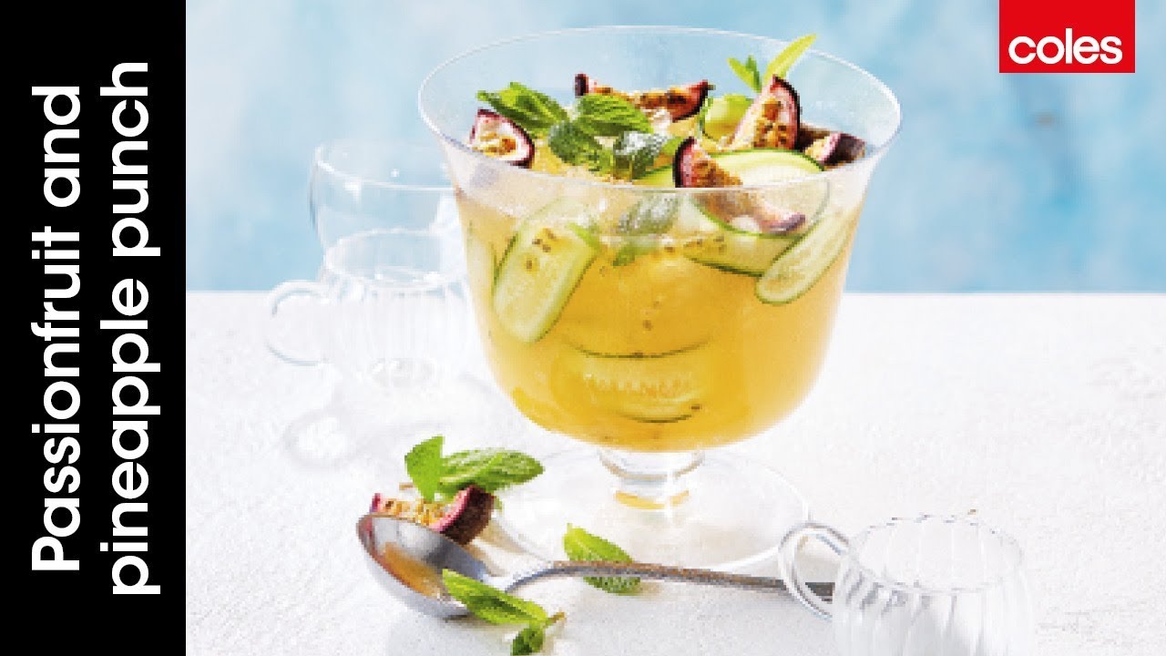 How to make zingy passionfruit and pineapple punch