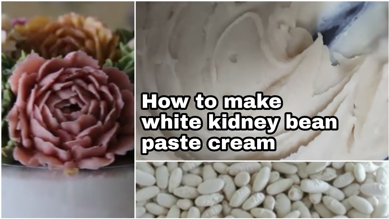 홈메이드 흰강낭콩 앙금플라워떡케이크 만들기 How to make white bean paste