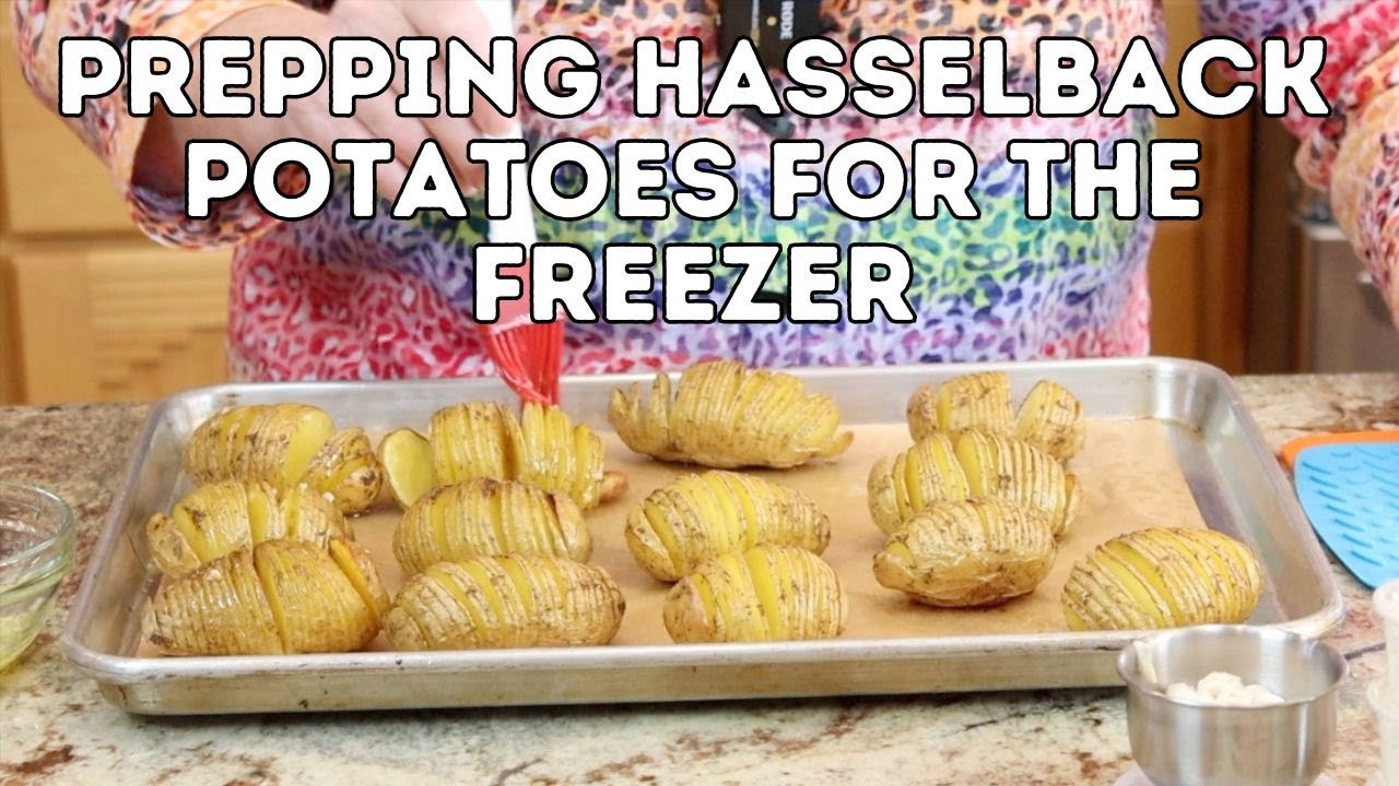 Prepping Hasselback Potatoes for the Freezer