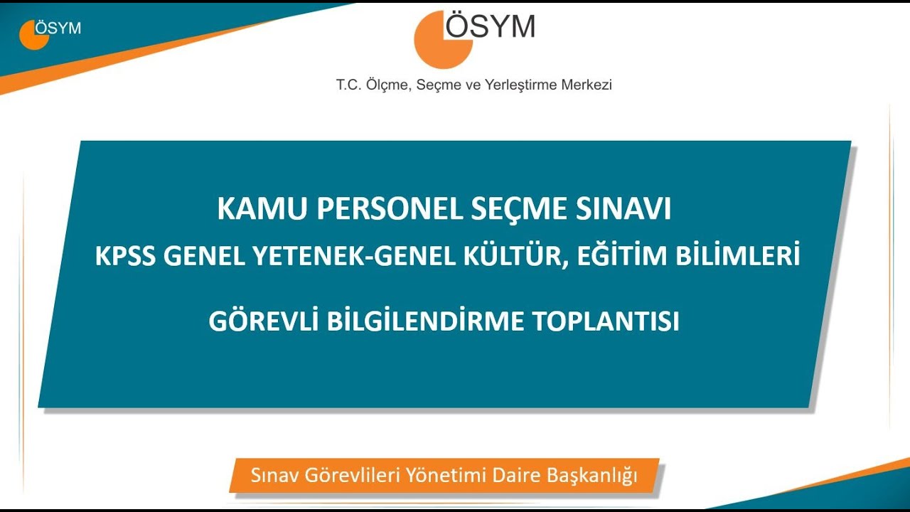 2023 KPSS GY-GK,EĞİTİM BİLİMLERİ G&ouml;revli Eğitim Sunumu