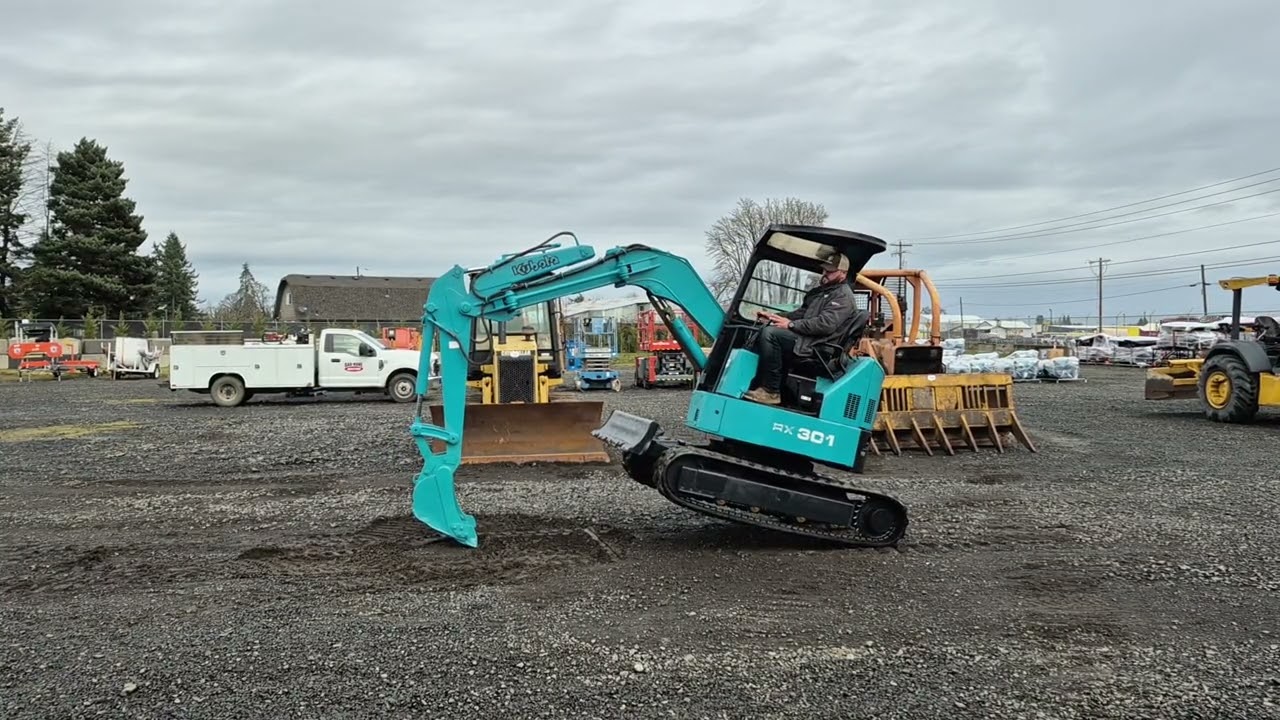 Lot #  1055   Kubota RX 301 Hydraulic Excavator