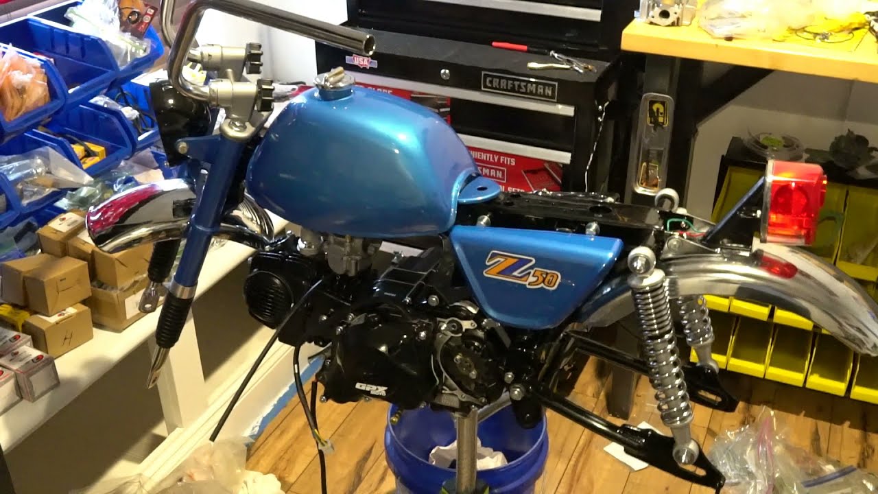 Street Legal 1974 Honda Z50 Mini Trail Monkey Bike - Electric Start 140cc Mod Build - Video 2 of 3