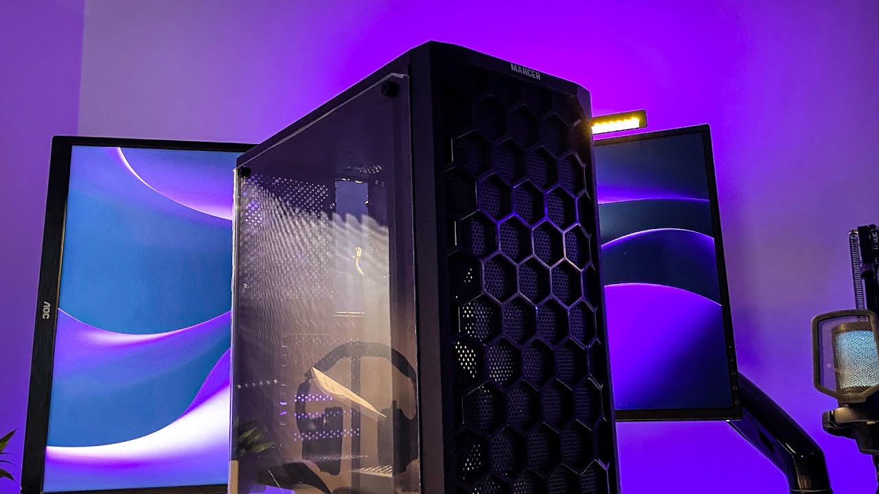 MELHOR GABINETE GAMER DE R$200 MANCER HEXER 3 FANS (unboxing)