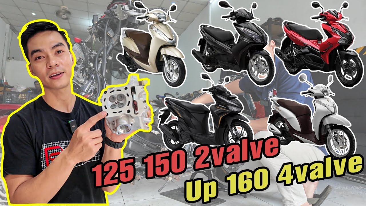 Xe tay ga 125 150 2val nâng cấp 160 4val chưa bao giờ dễ đến vậy | Lead Airblade Vario SH mode
