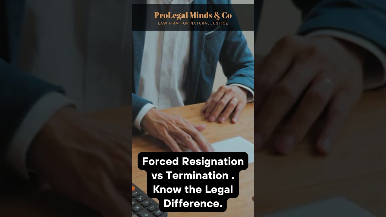 Forced Resignation vs Termination – Know the Legal Difference