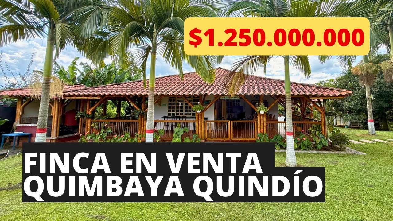 Se Vende Finca Hotel en Quimbaya 🌿 Con Piscina, Nacimiento de Agua, lago y Cultivos Frutales
