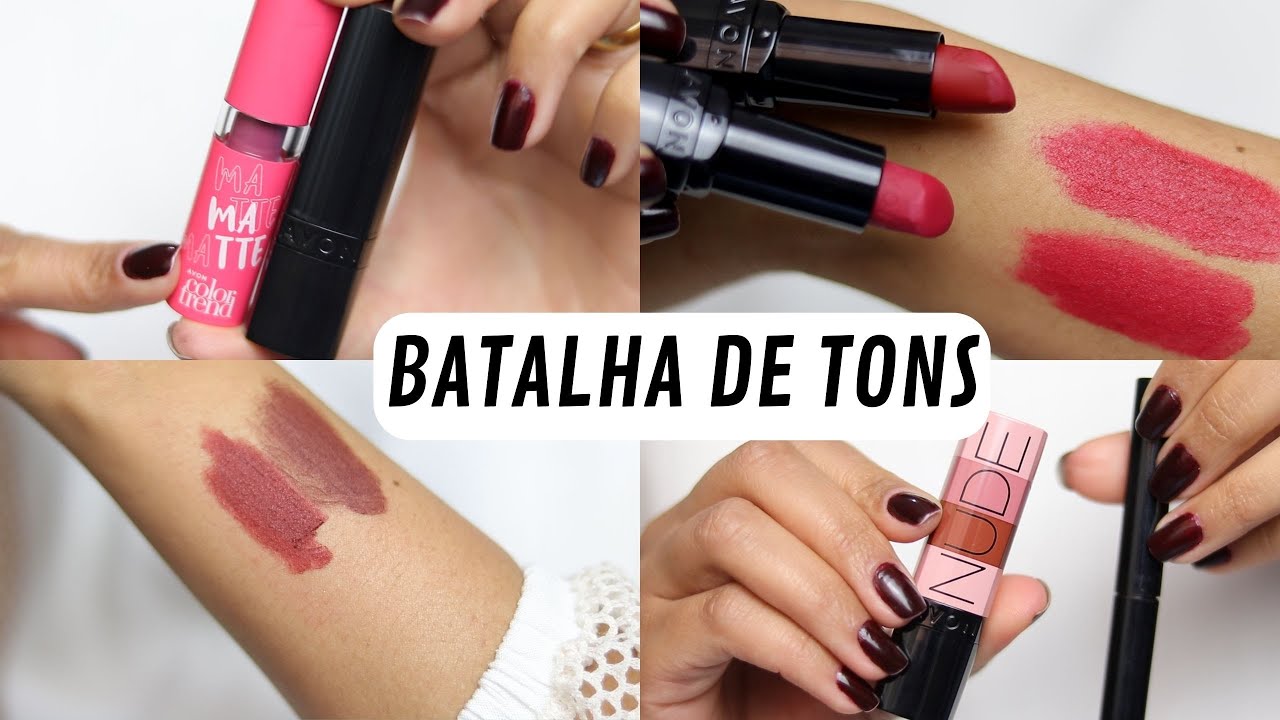 COMPARAÇÃO DE BATOM AVON. SÃO IGUAIS? #6