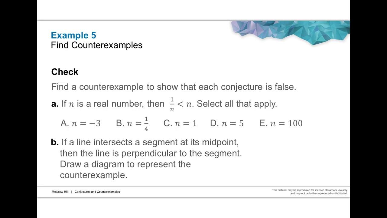 Reveal MGH 03-1 conjectures and counterexamples