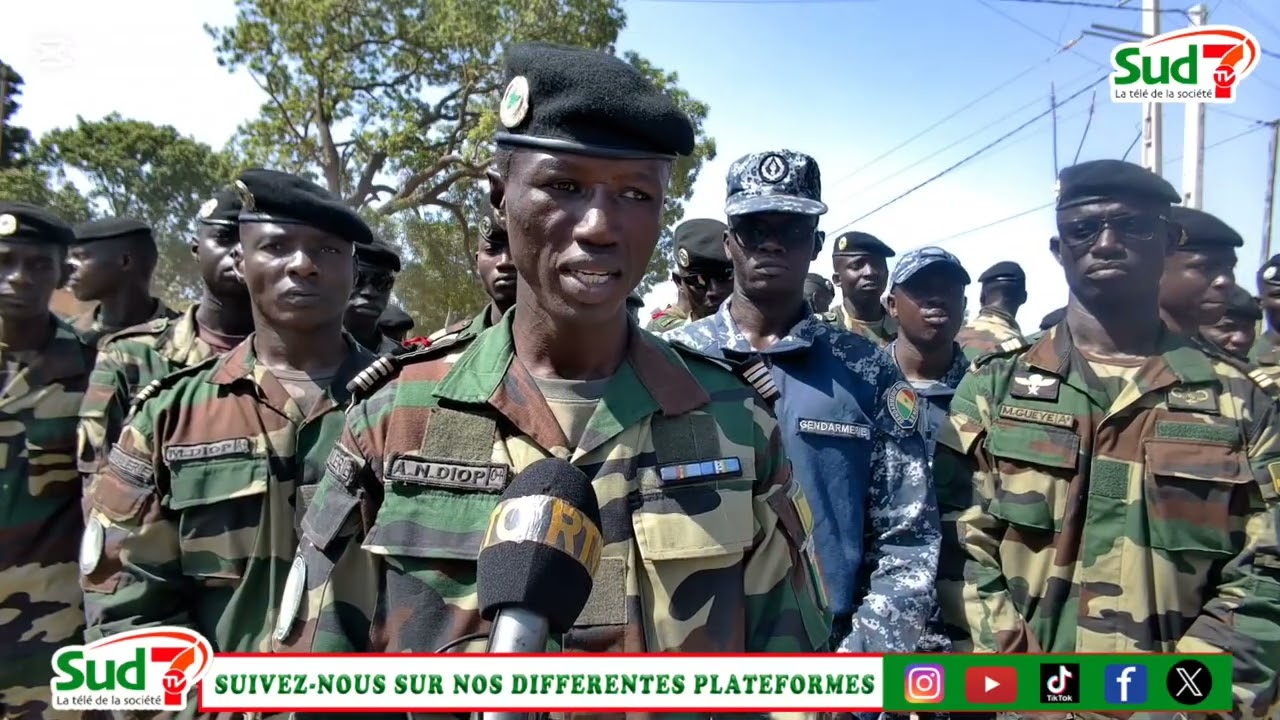 Bignona: apr&egrave;s la r&eacute;p&eacute;tition du d&eacute;fil&eacute; du 4 avril, le lieutenant-colonel Albert N Diop fait le point