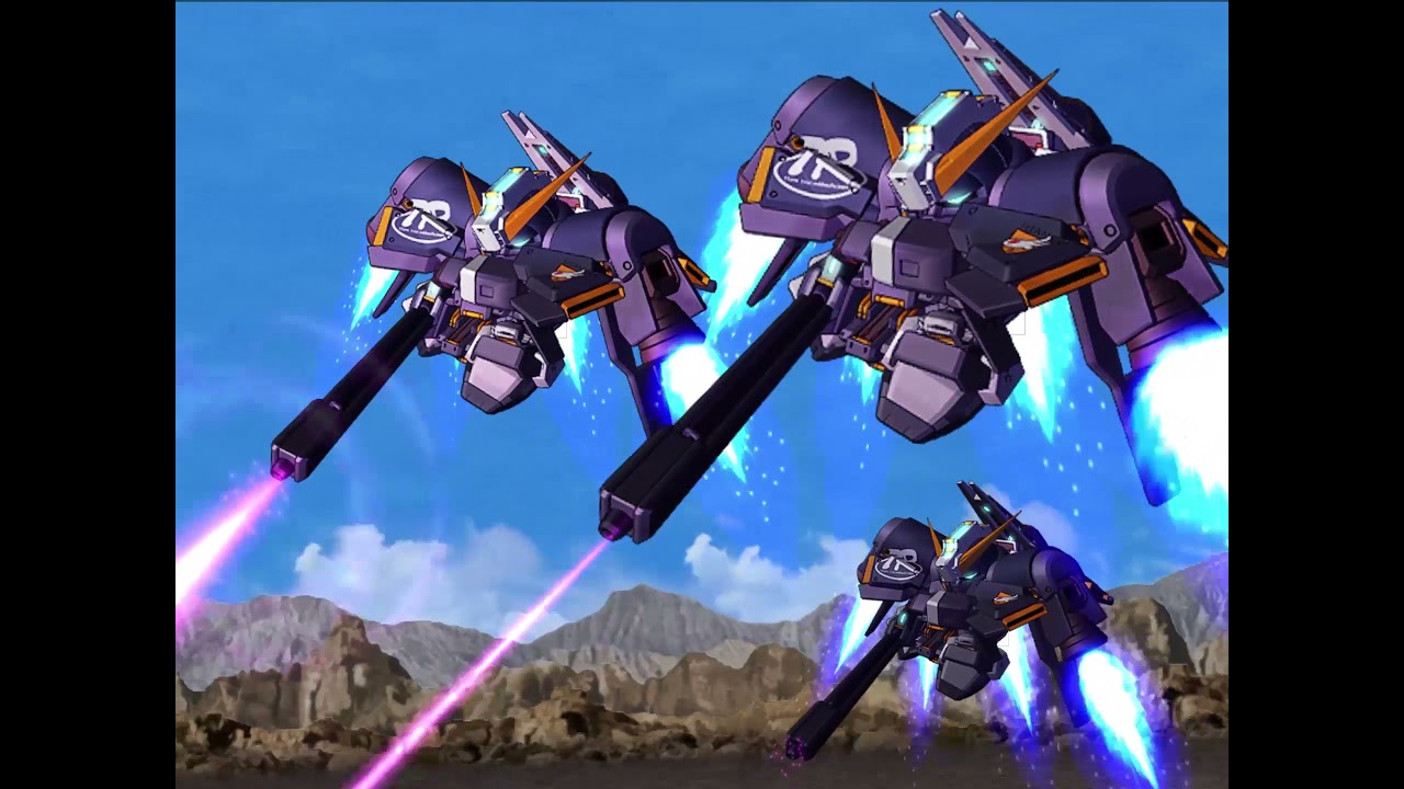 SD Gundam G-Generation Spirits - Gundam TR-1 Hazel Custom (Icarus Unit) All Animations