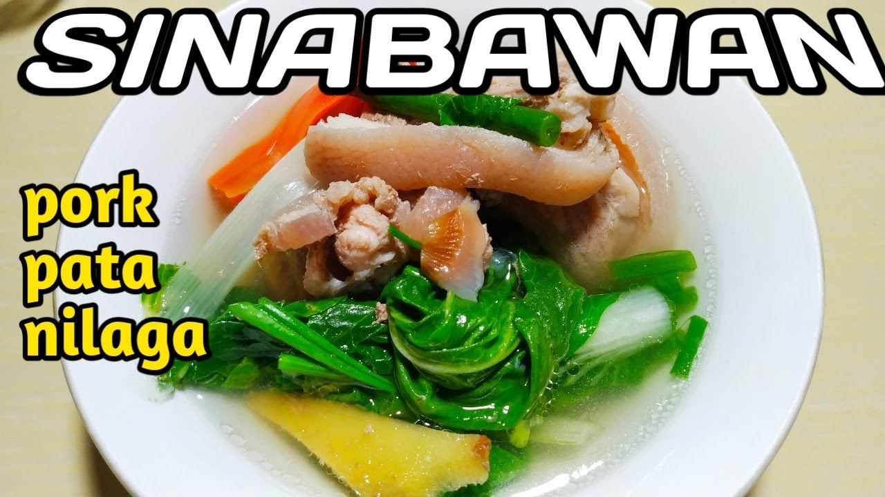 PORK SINABAWAN WITH PECHAY 