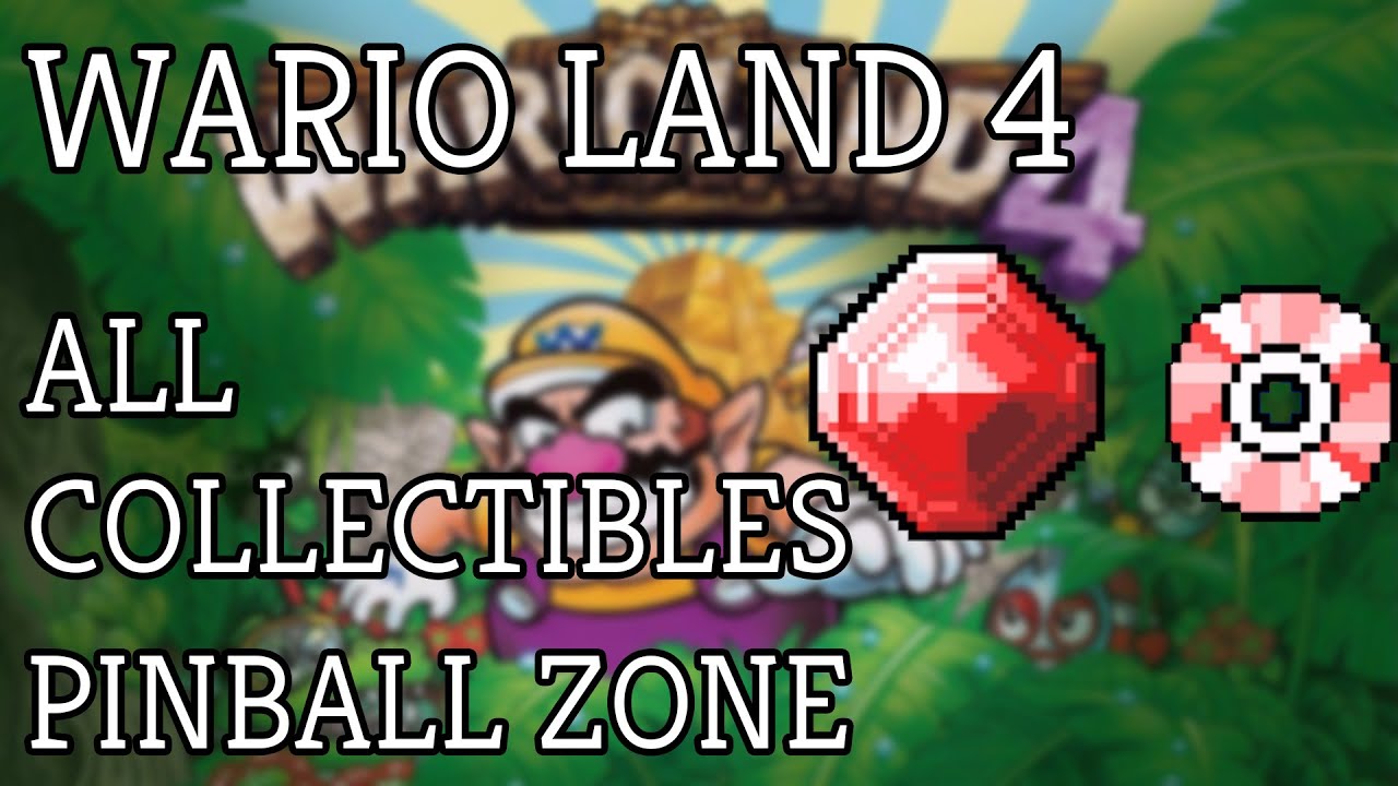 Wario Land 4 Hard All Collectibles - Pinball Zone - Ruby Passage