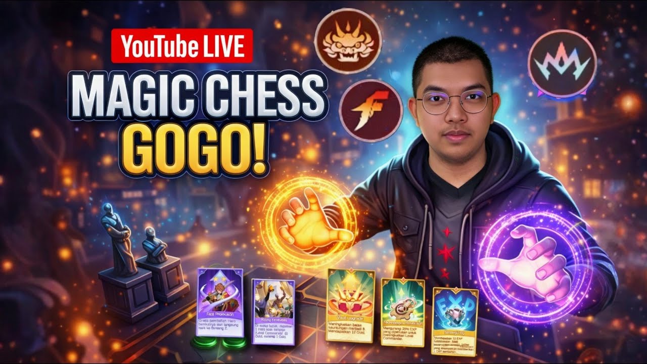 LIVE Magic Chess Go Go | Push Rank Malam