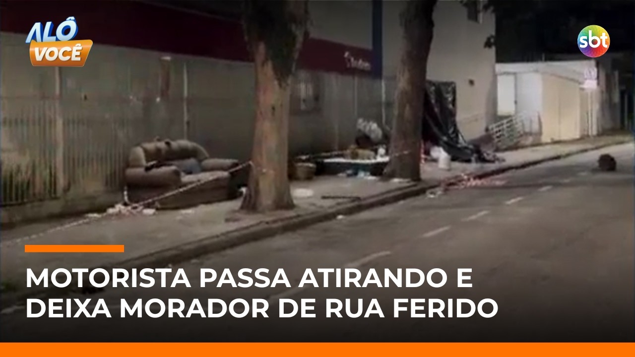 Motorista misterioso atira contra morador em situação de rua no ABC Paulista | #AloVoce