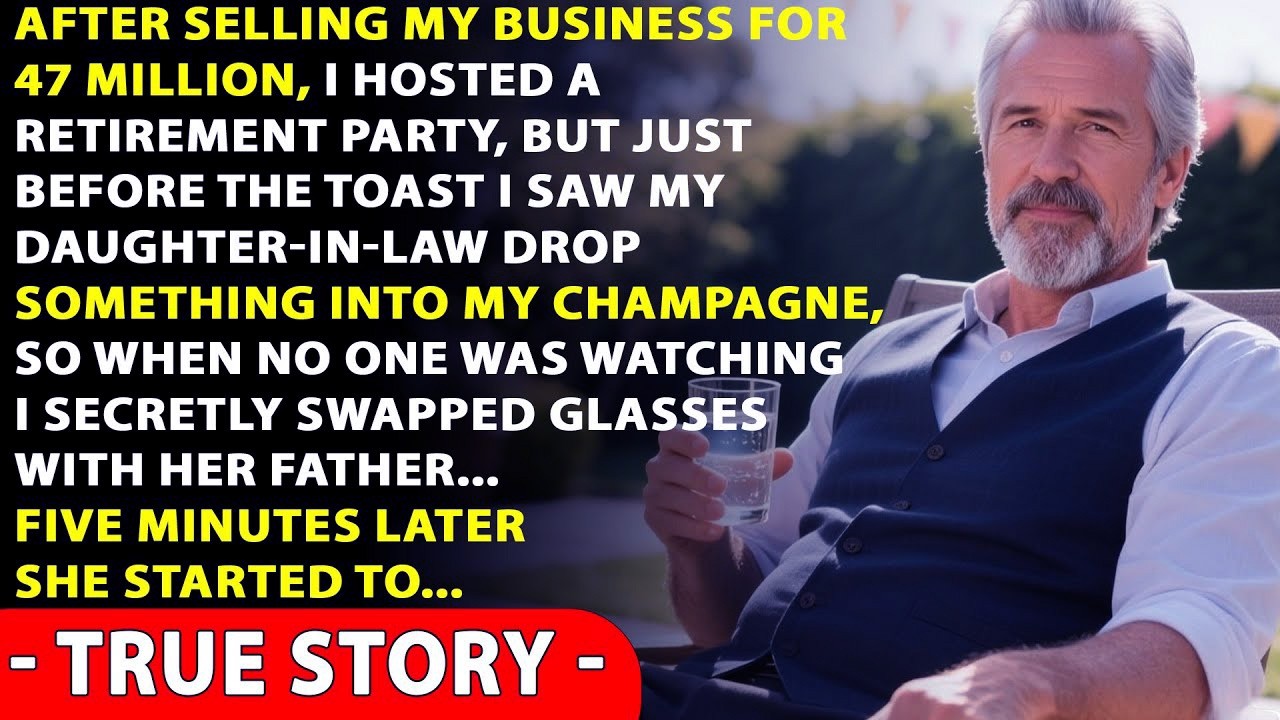 At My Retirement Party, My Daughter-in-Law Spiked My Drink — I Switched Glasses... True Story