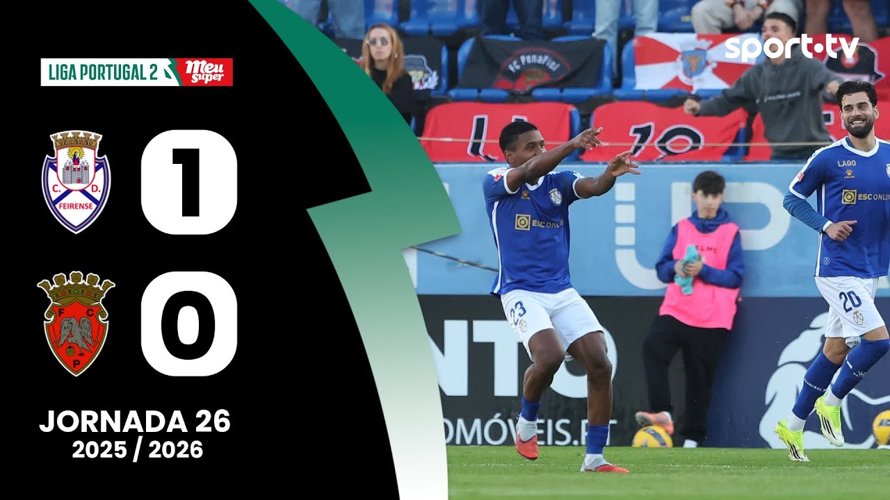 Resumo: Feirense 1-0 Penafiel - Liga Portugal Meu Super | sport tv
