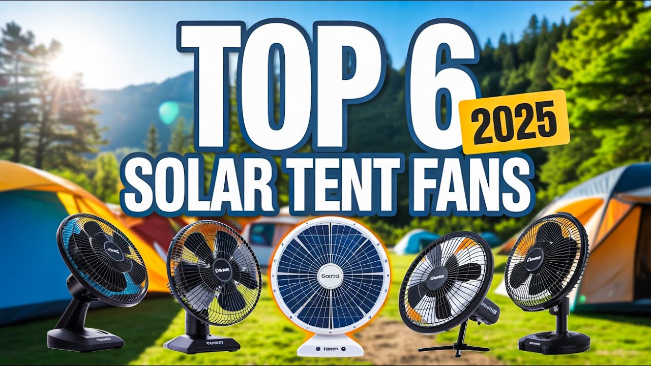 Top 6 Best Solar Powered Tent Fan 2026! ✅