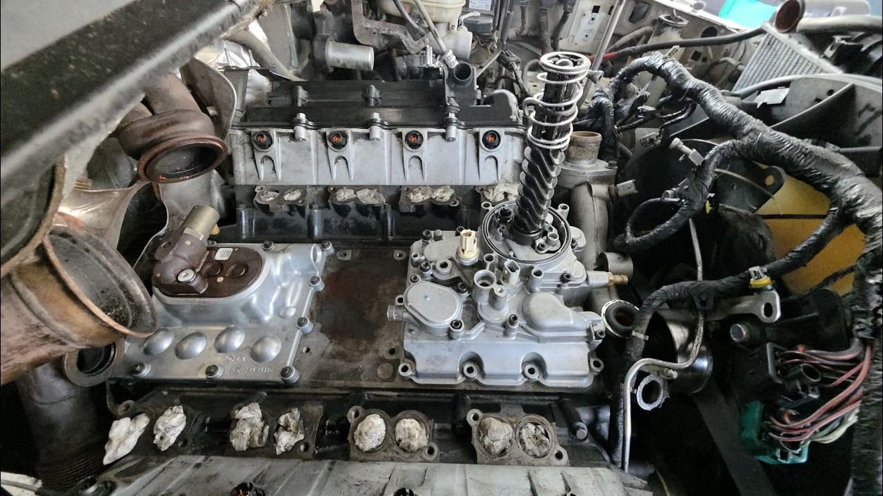 Mantenimiento enfriador del aceite, bomba alta presion de aceite, Ford F250, 6 0, diesel , 2008