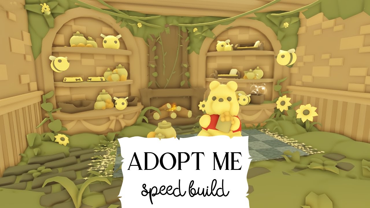 Winnie the Pooh Grinding House Speed Build 🍯🧸 Roblox Adopt Me!