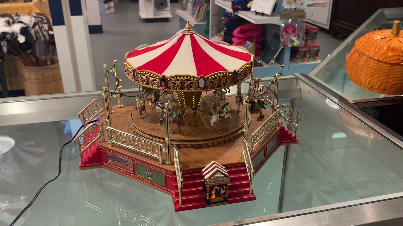 Mr Christmas gold label worlds fair carousel