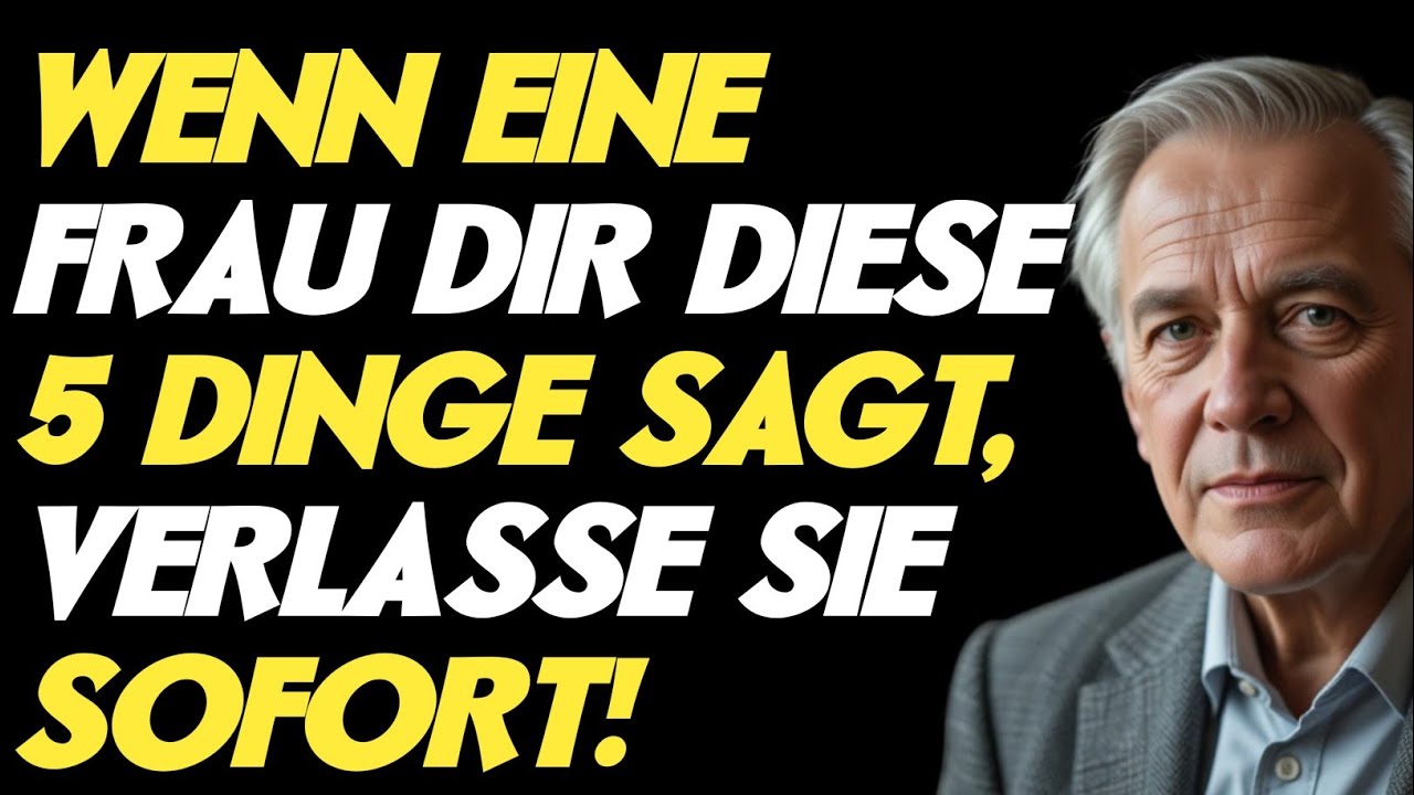 Wenn eine Frau dir diese 5 Dinge sagt, verlasse sie sofort – ernste Warnung für Männer