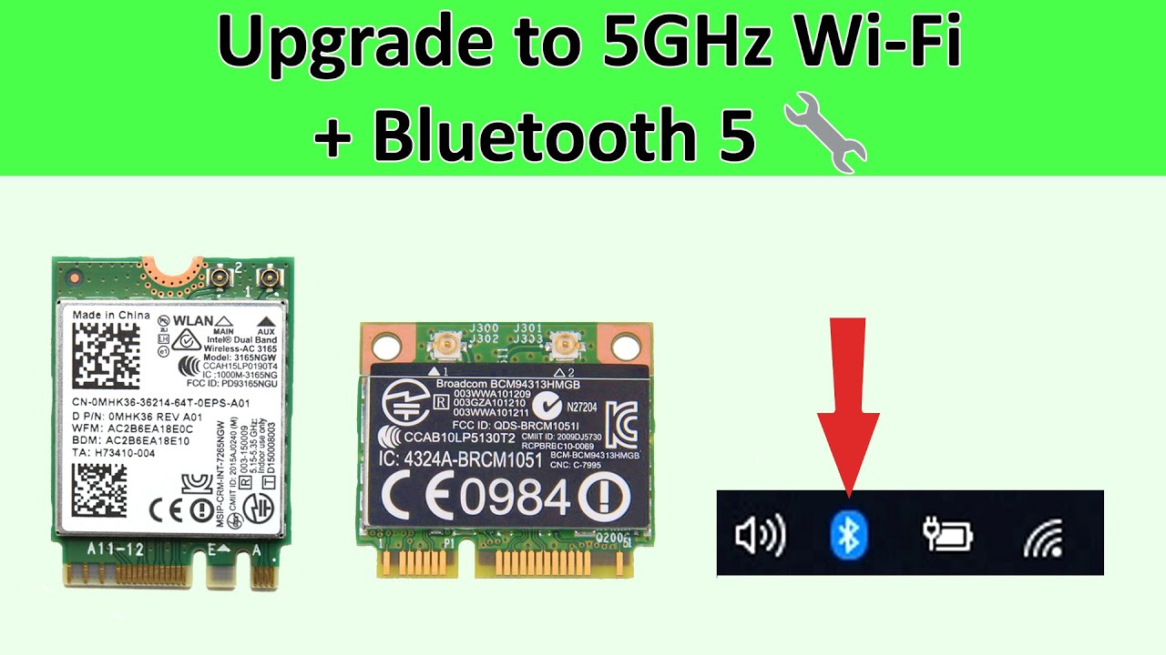 Как обновить Wi-Fi на ноутбуке до 5 ГГц + Bluetooth 5.0 (установка комбинированного адаптера)