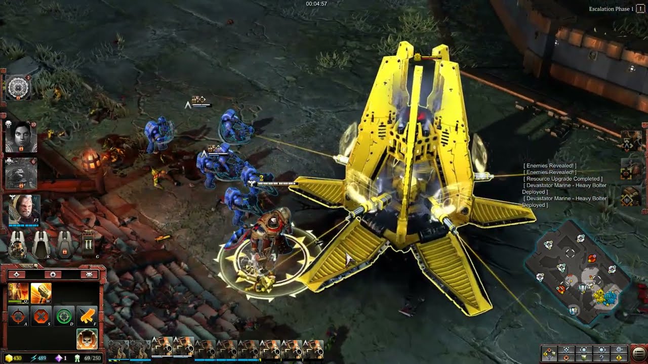 Warhammer 40000 Dawn of War III Gameplay : Ultramarines vs Ork Multiplayer Battle