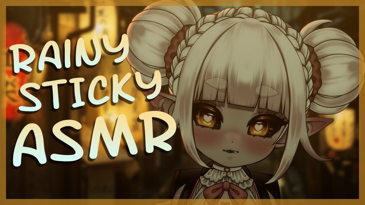 🔴LIVE ASMR | RAINY STICKY ASMR in an alleyway