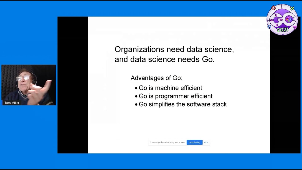 GopherCon 2021: Northwestern's Data Science Program Features Go - Tom Miller