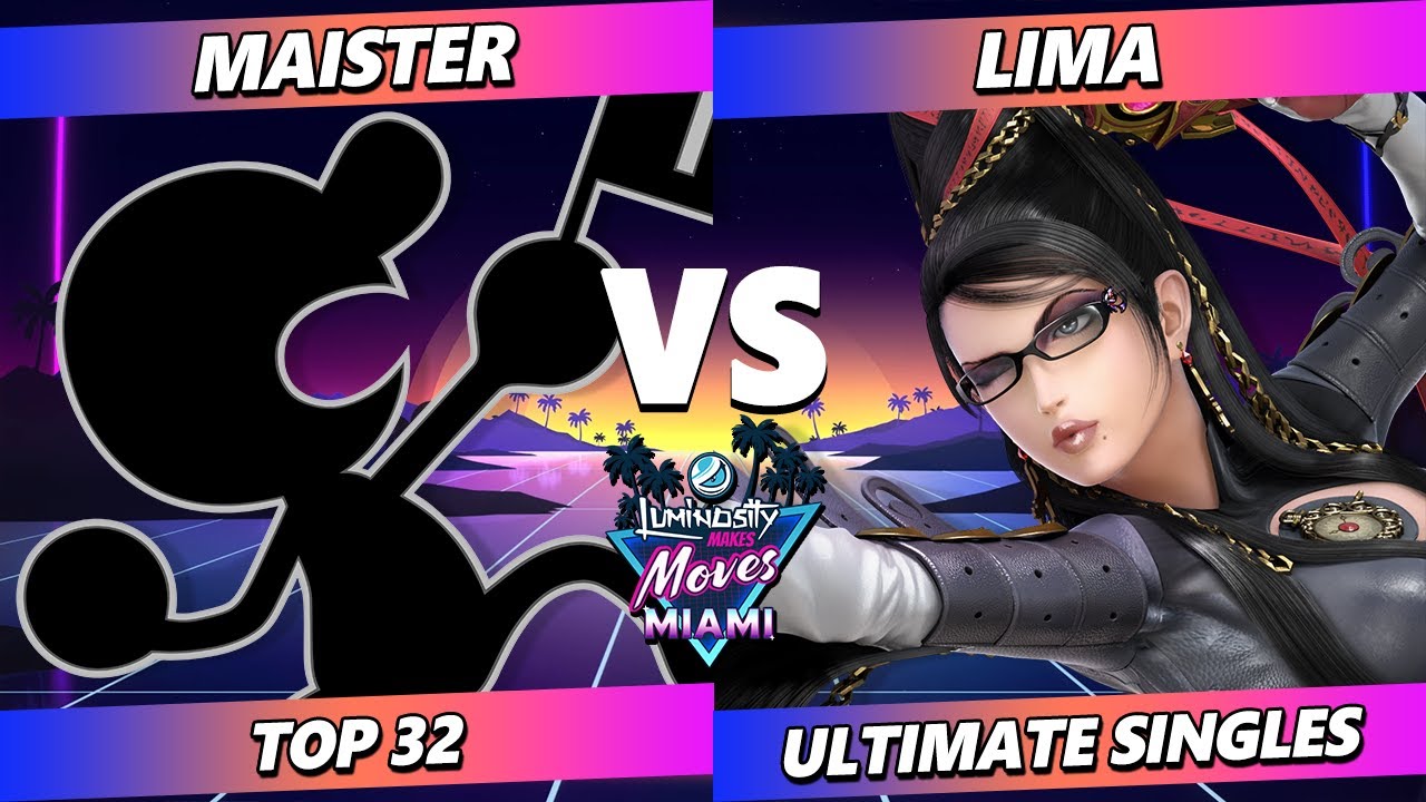 LMM Miami 2024 - Maister (Game & Watch) Vs. Lima (Bayonetta) Smash Ultimate - SSBU