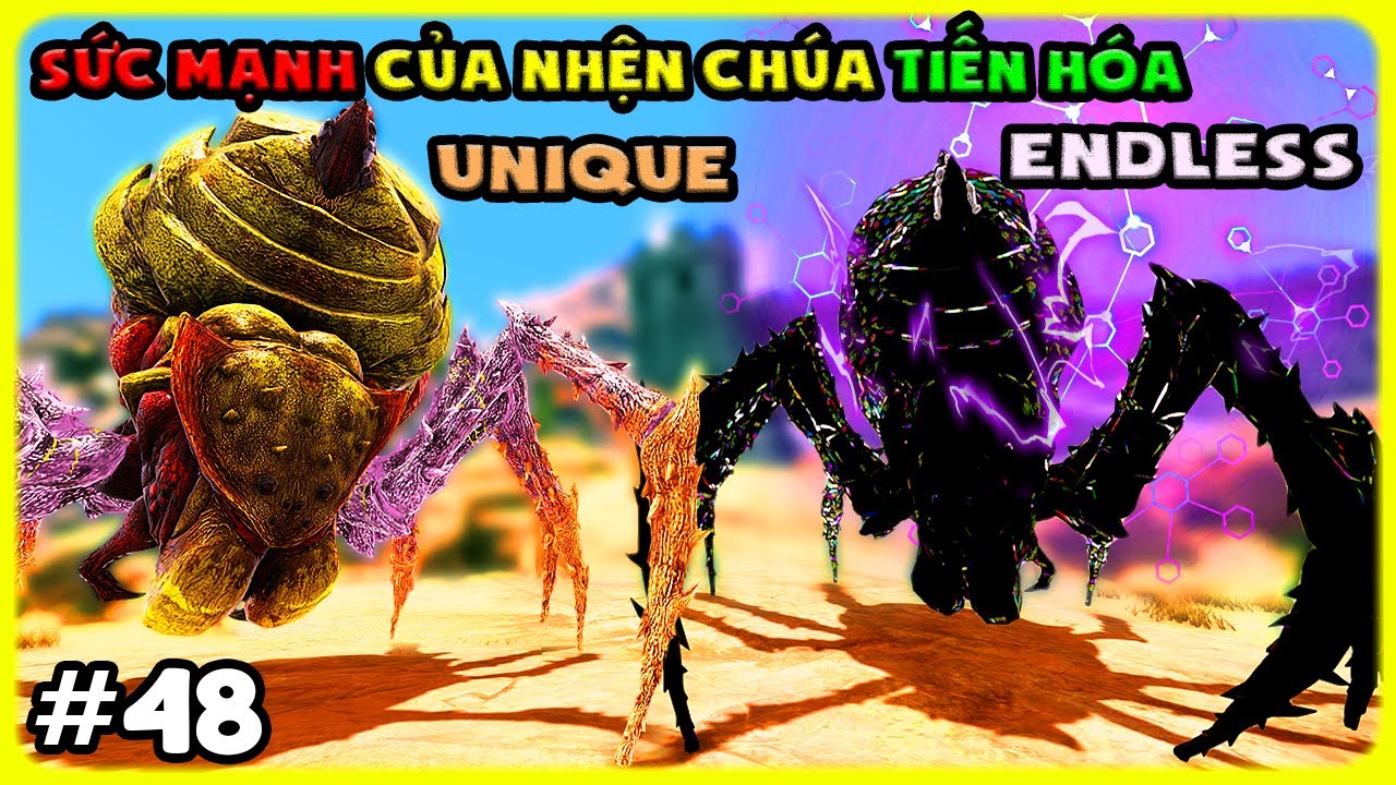 ARK OMEGA NEW #48 MÌNH THỬ SỨC MẠNH CỦA NHỆN CHÚA UNIQUE VỚI NHỆN ENDLESS VÀ CÁI KẾT - TÝ TIỀN TỈ