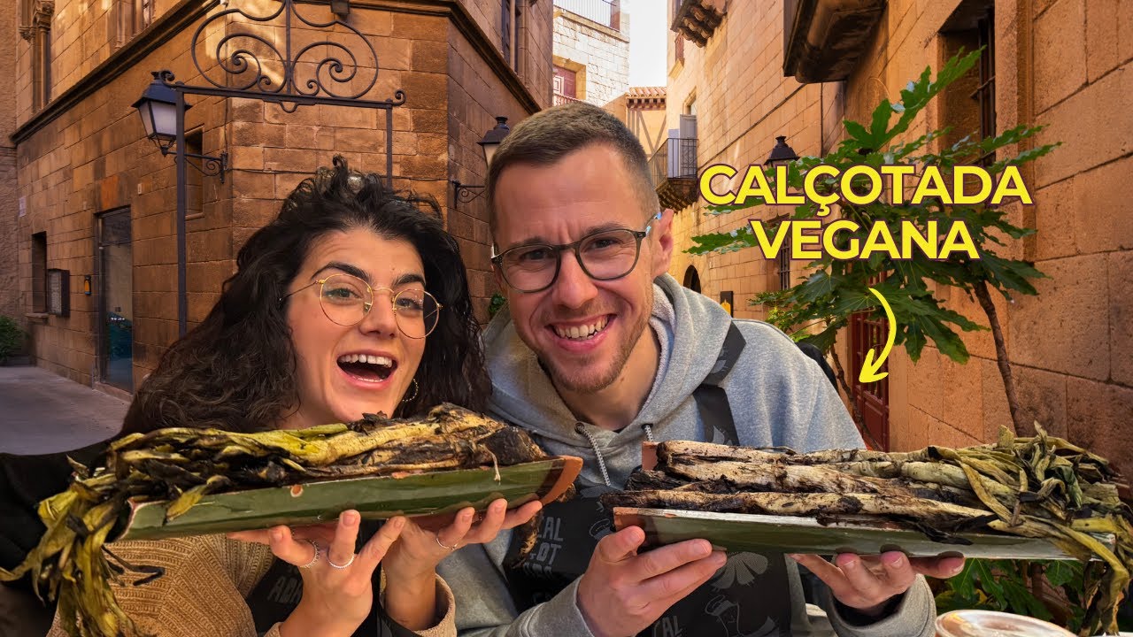 Calçotada en Barcelona 🌱🔥 Menú Vegano + Poble Espanyol