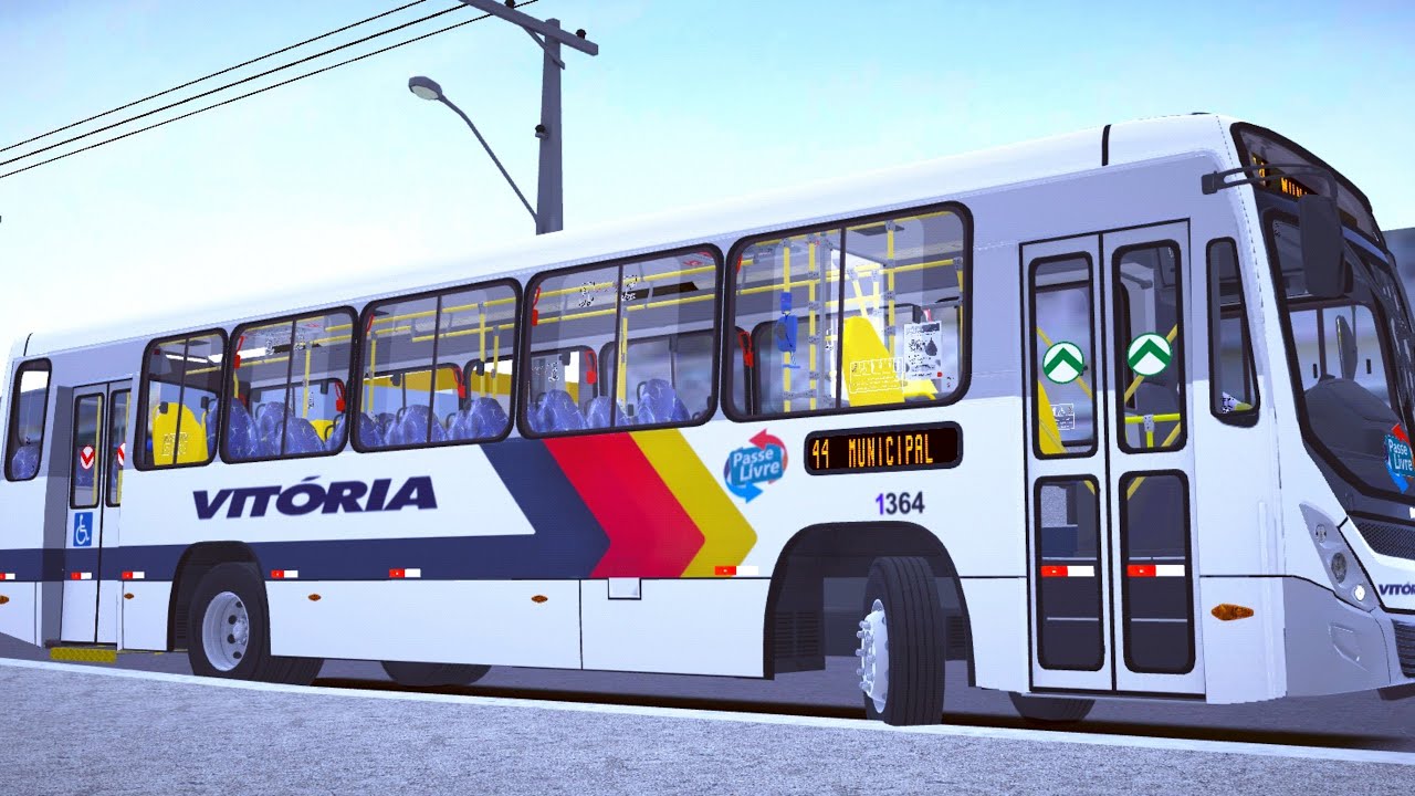 Marcopolo Torino S Mercedes Benz OF 1721L BT5 Empresa Vit&oacute;ria prefixo 1364 linha 44 F&oacute;rum Municipal.