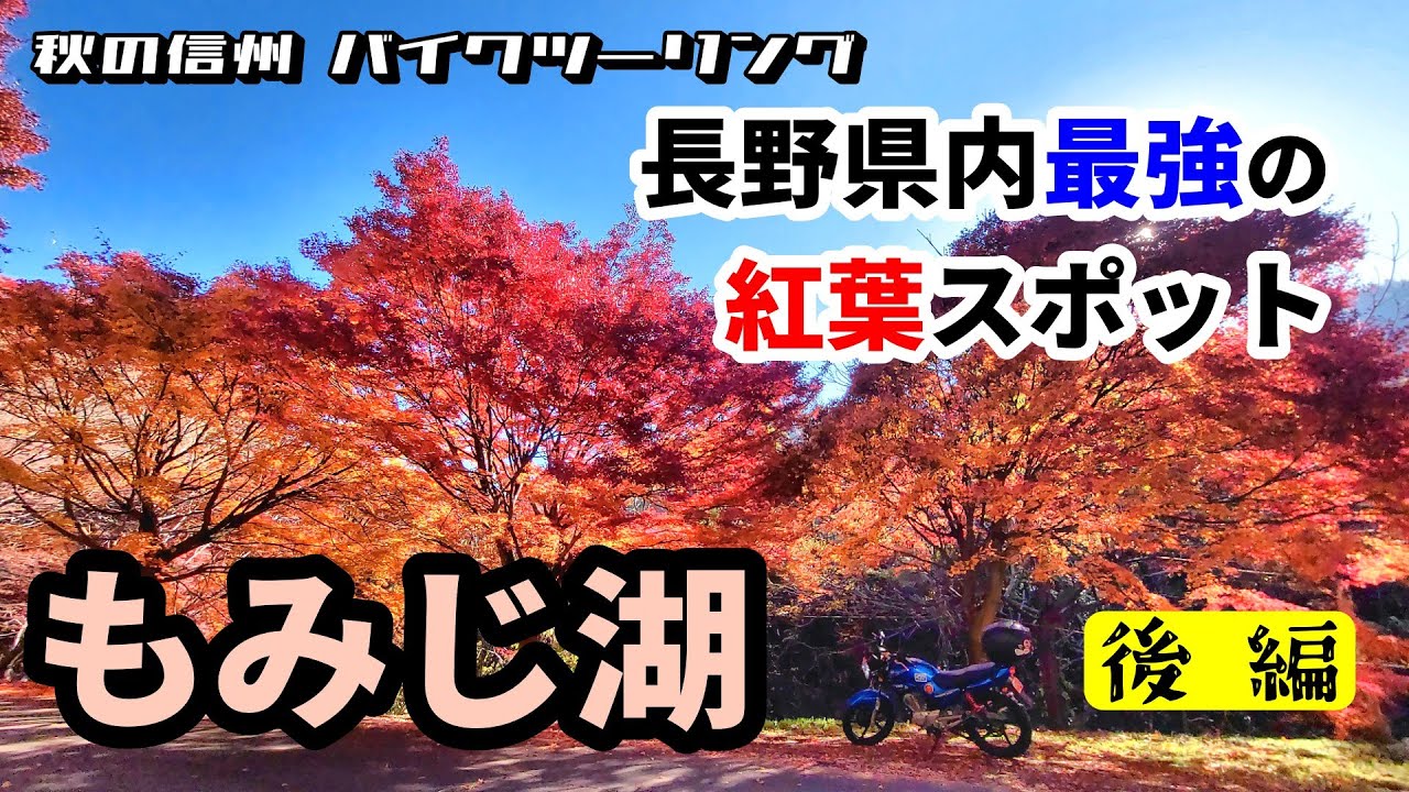 261　長野県内最強の紅葉スポット「もみじ湖」～後編　【秋の信州バイクツーリング】