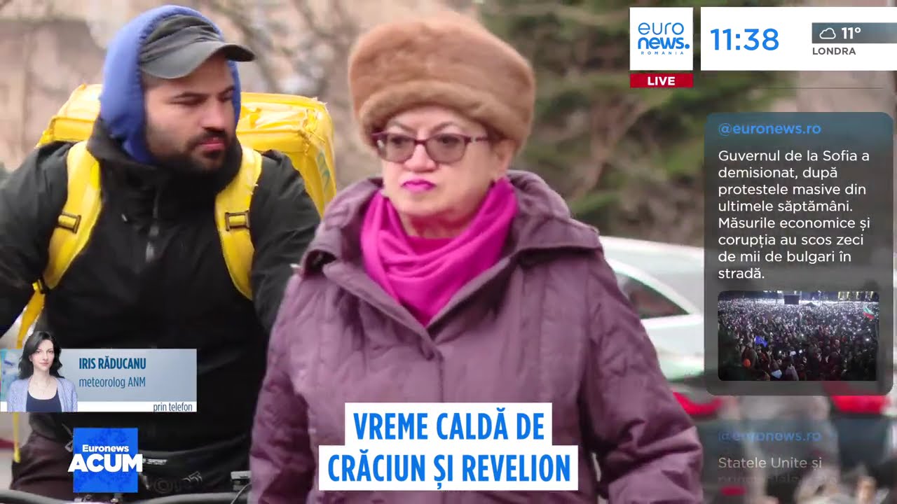 Cum va fi vremea de Crăciun și de Revelion