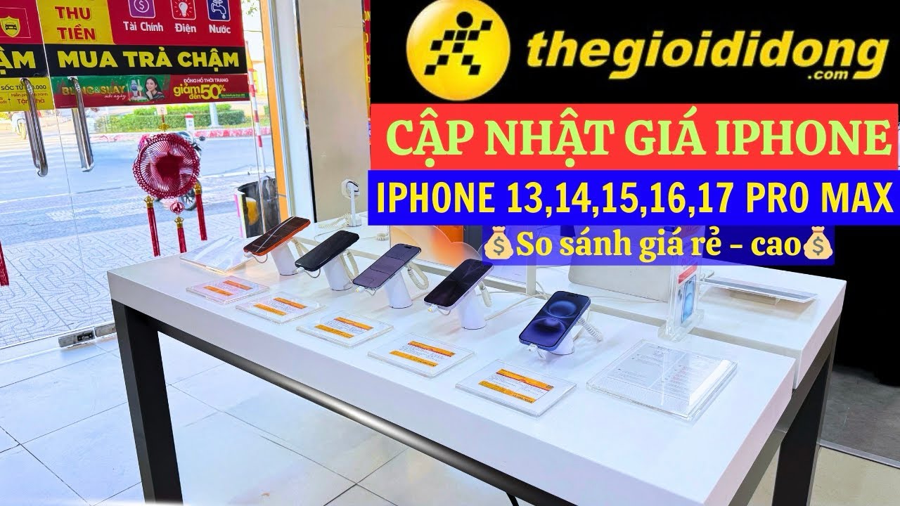 Cập Nhật Tất Cả Giá iPhone 13,14,15,16,17 Pro Max Mới Nhất Cận Tết 2026 | Thế Giới Di Động