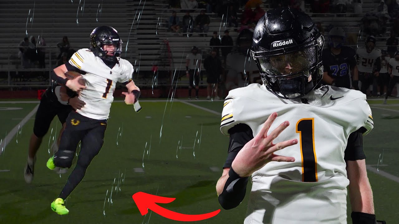 THIS QUARTERBACK SHOWED OUT IN THE RAIN BOWL!😤 (Round Valley Elks vs Valley Christian Trojans 2025)