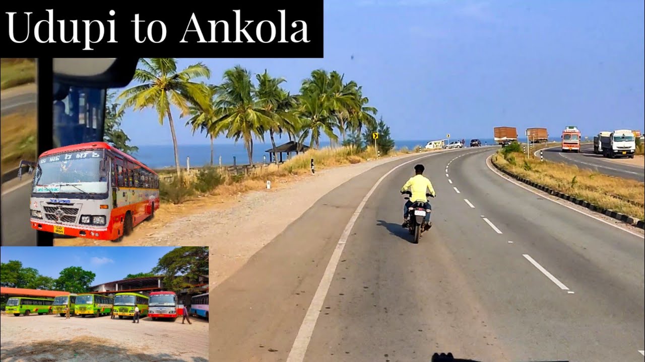 UDUPI TO ANKOLA : #KSRTC SARIGE FULL BUS JOURNEY | CABIN RIDE | NH 66 | VLOG😍