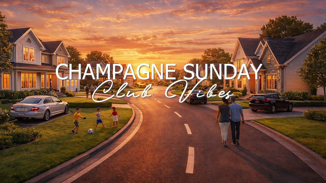 Champagne SUNDAY SKY 🥂 Stay here until MIDNIGHT🌇 | Evening Club Lofi