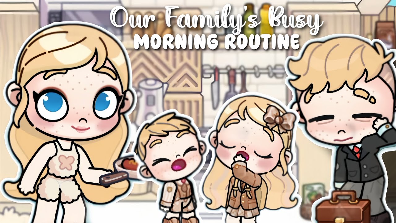 Our Family's Busy Morning Routine 🥱☕ | Avatar World | Pazu