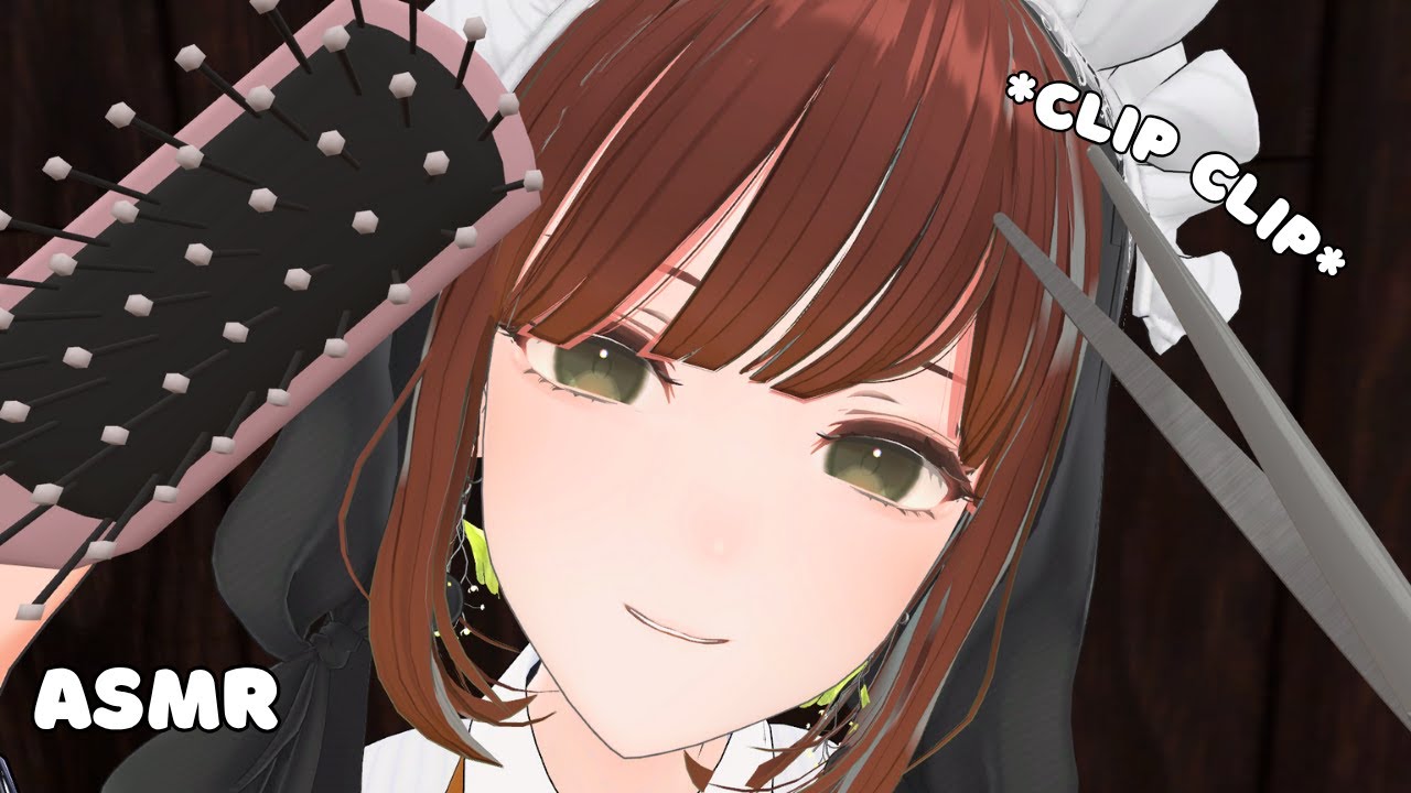 Sweet & Relaxing Haircut! 💕✂️ (personal attention, hair brushing, layered sounds) VR VTUBER ASMR