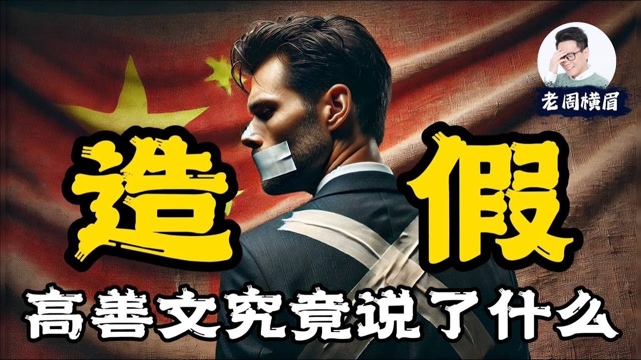 首次有中国经济学家在公开场合指出GDP数据造假，他是如何证明的呢？真正的GDP增长应该是做少？失业率数字为什么失真 | 高善文 | 付鹏 | 中国经济 | 经济转型 | 房地产泡沫 | 老周横眉