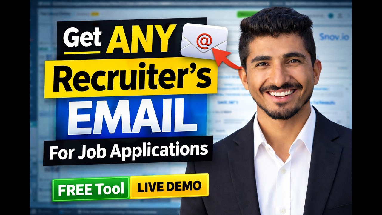 How to Find Any Recruiter’s Email for Job Applications (Free Tool + Live Demo)