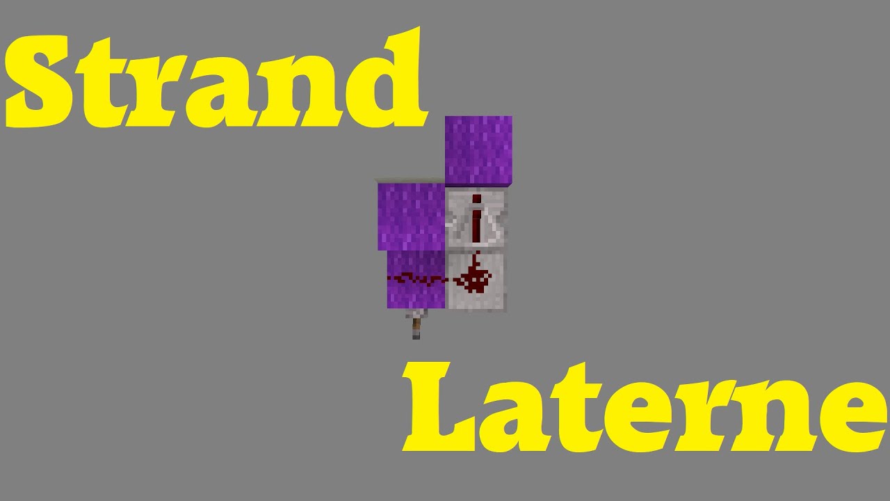 [Tutorial] Kompakte Strandlaterne in Minecraft
