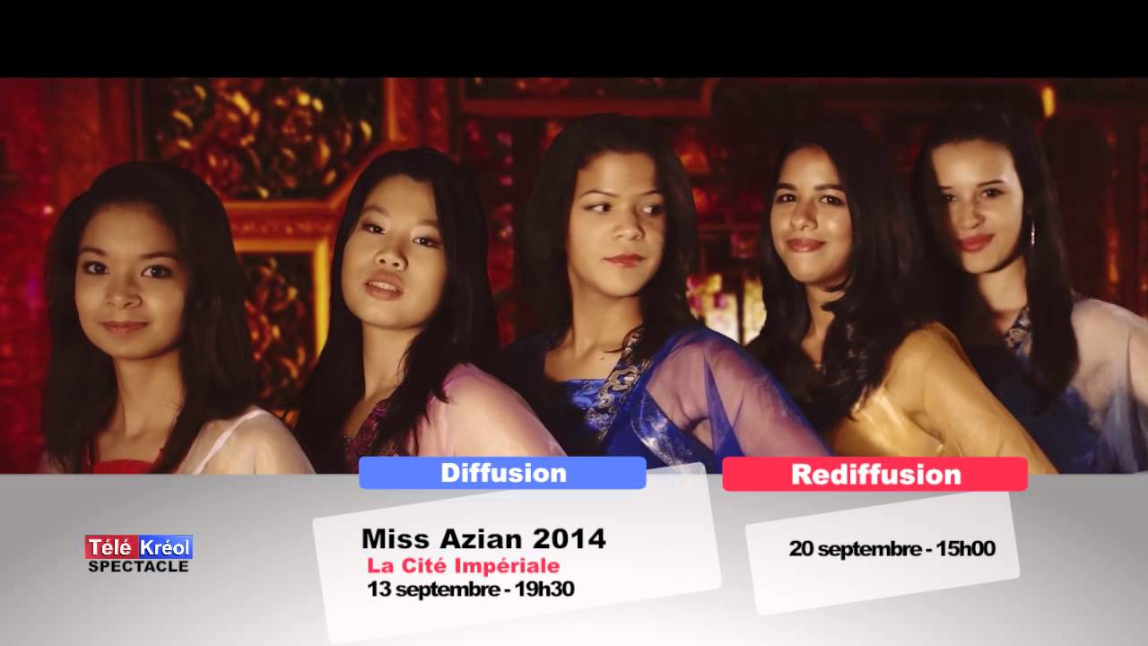 Miss Azian 2014: le 13 septembre 2014 sur T&eacute;l&eacute; Kr&eacute;ol