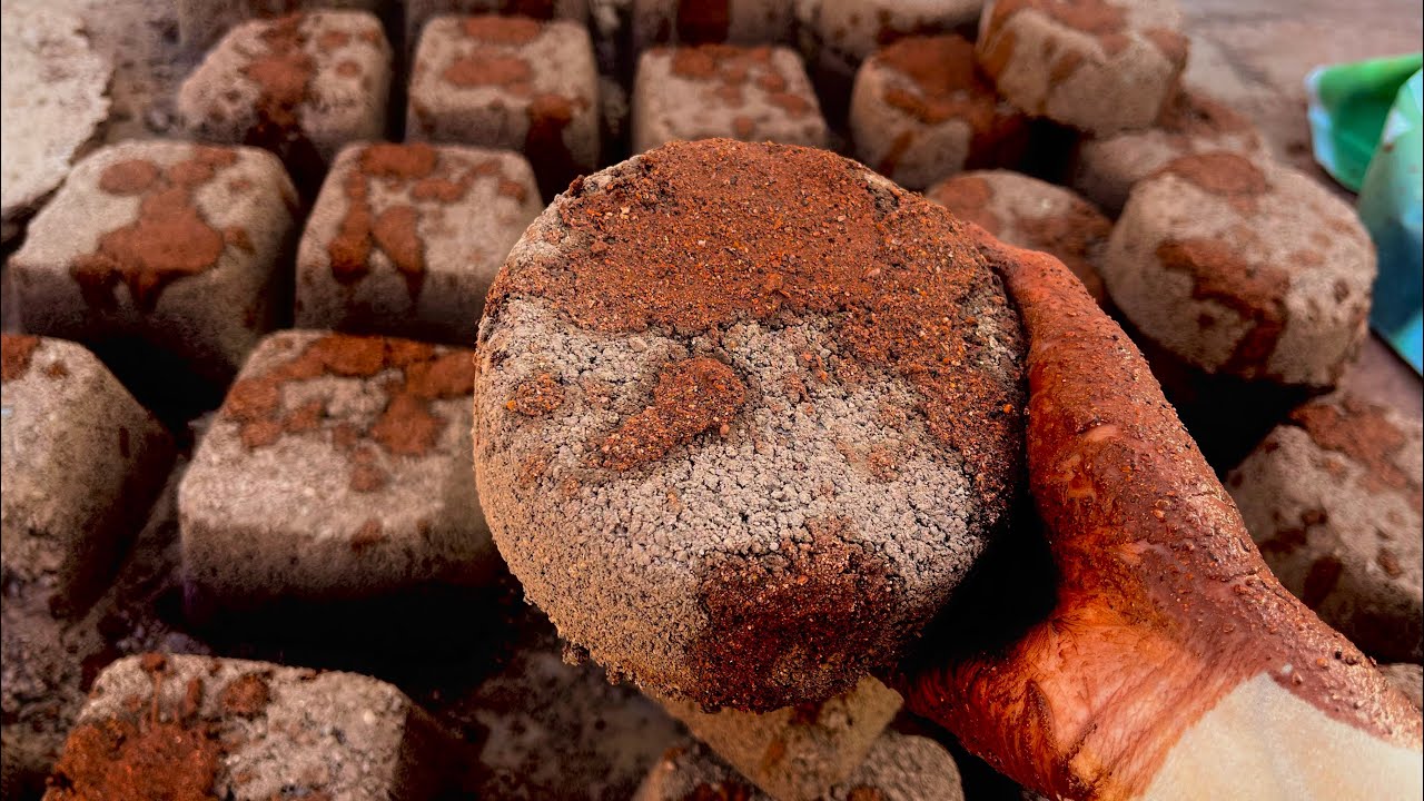 New Grainy Reddirt Bowls Floor crumbling /crispy and crunchy texture/satisfying asmr sounds #asmr