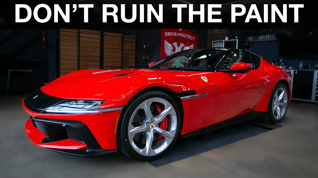 Don't Ruin The Paint! How To Polish A Brand New Ferrari Safely