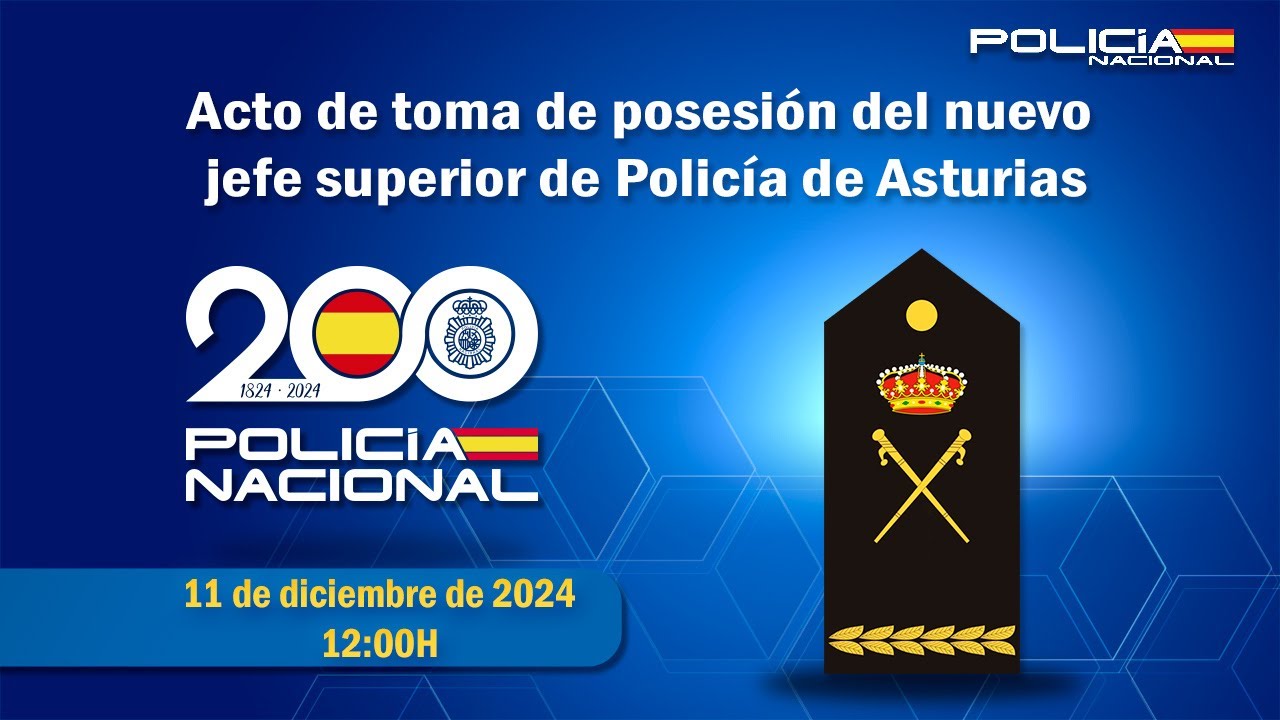 Toma de posesión del nuevo jefe superior de Policía de Asturias