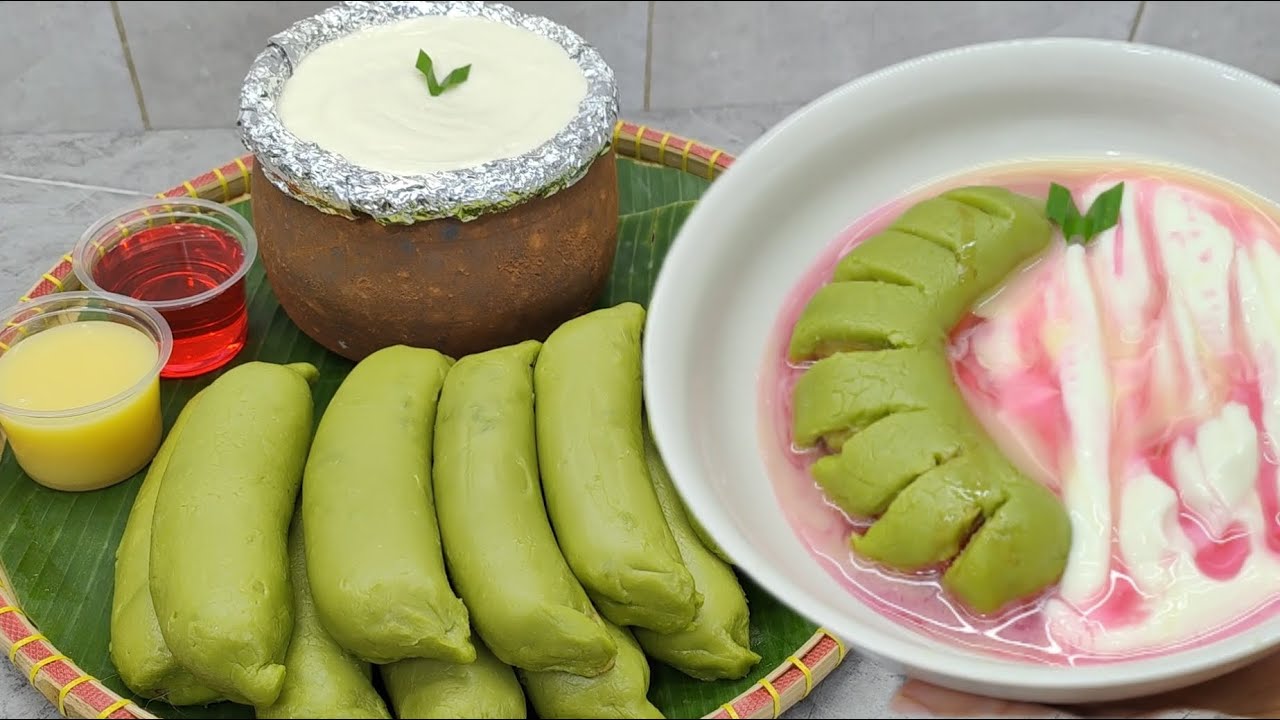 RESEP ES PISANG IJO YANG LAGI VIRAL