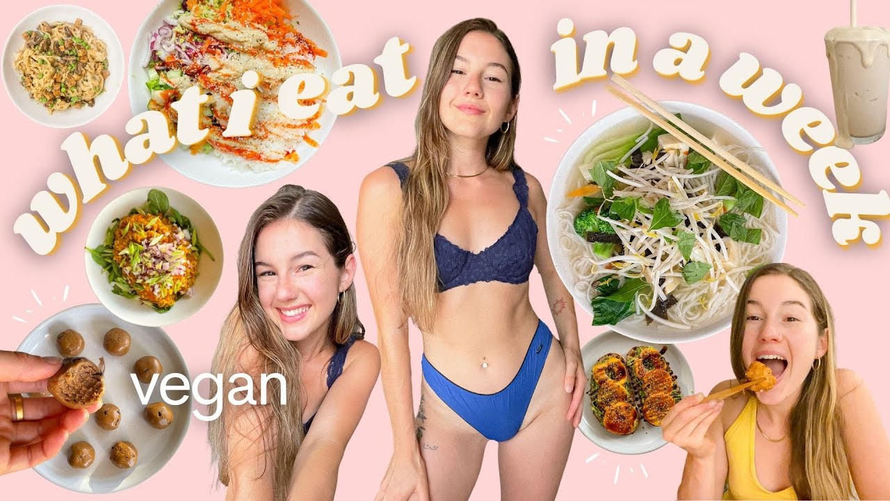 what I actually eat in a week * I got sick*  - ( healthy + vegan + simple )